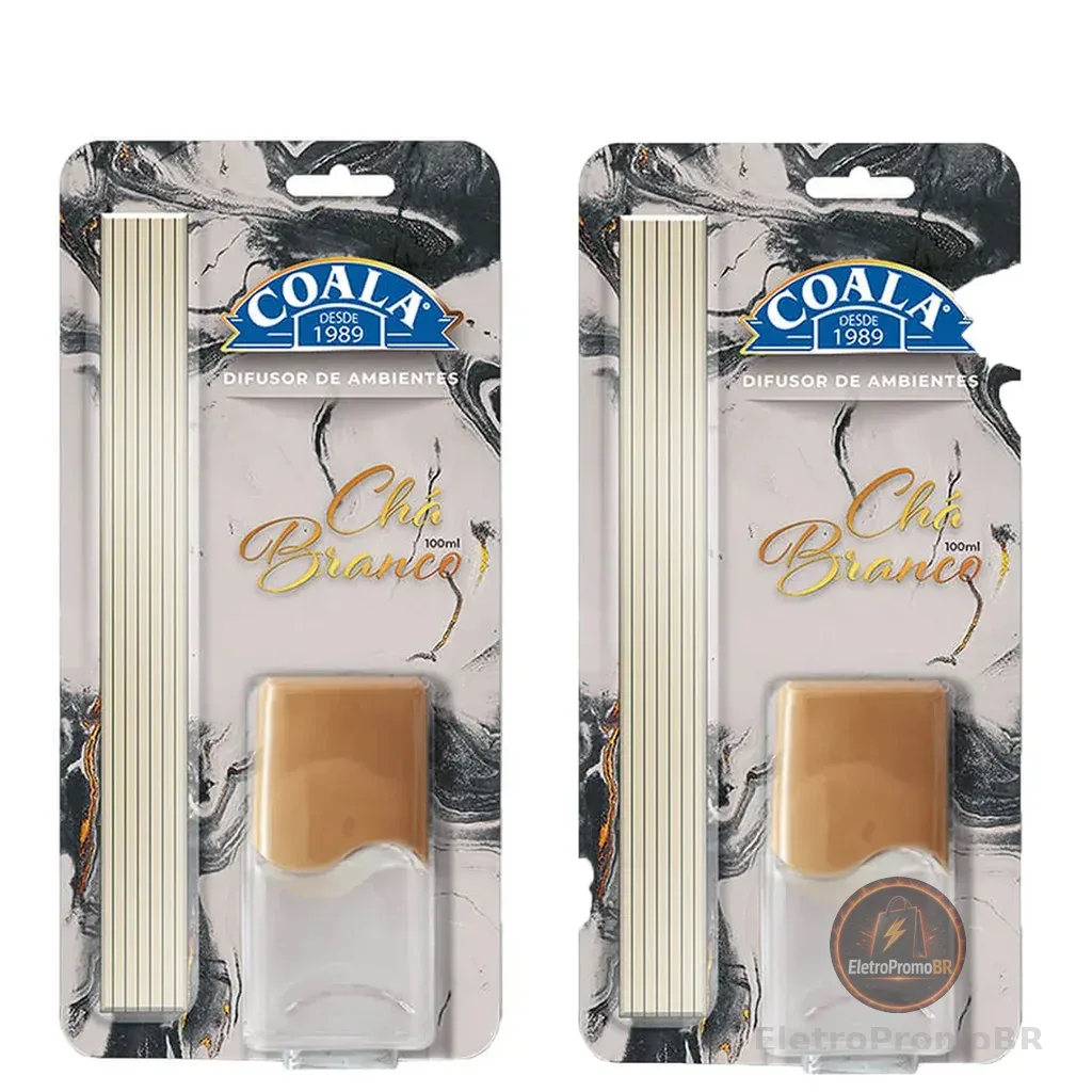 KIT C/2 DIFUSOR DE AROMAS COALA CHÁ BRANCO 100ML