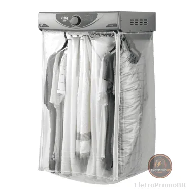 Secadora de Roupas Suspensa 8 kg Fischer Super Ciclo Silver Cinza