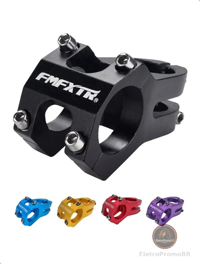 Mesa Bike Mesinha Curta Para Guidão 31.8mm 45mm 0° Mtb Cores Preto 4.5 Cm
