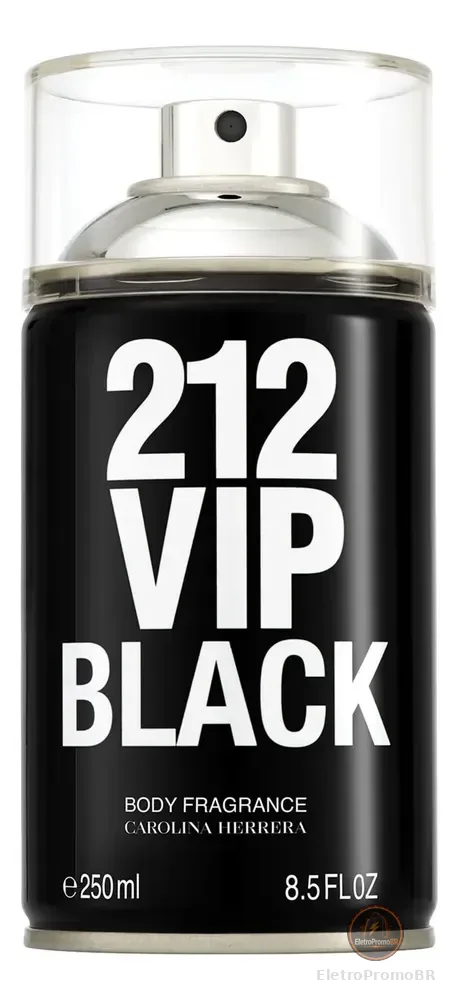 Carolina Herrera 212 Vip Men Black - Body Spray 250ml Blz Única