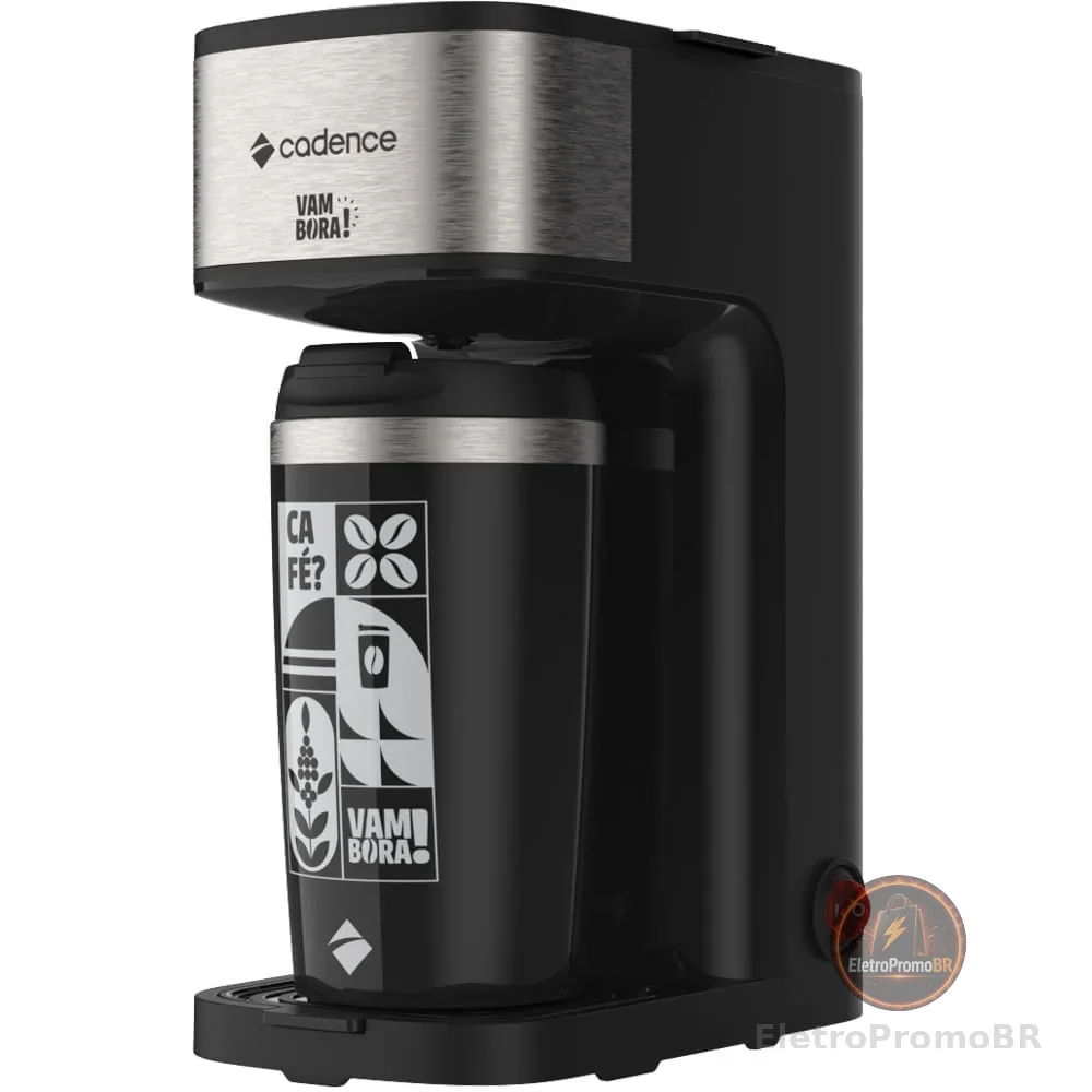 Cafeteira Elétrica Cadence Vambora com Copo Térmico