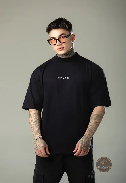 Camiseta Oversized Estampada Dmuniz Camisa Premium