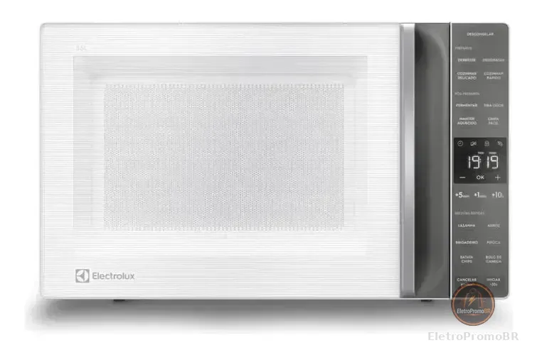 Micro-ondas Electrolux 36L Branco Efficient com Descongelamento Assistido ME36B