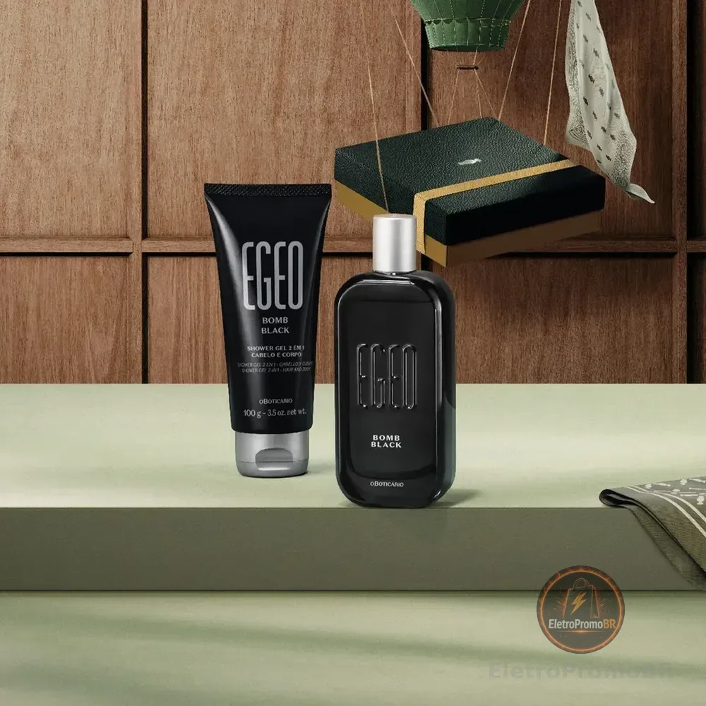 Presente Dia Dos Pais Egeo Bomb Black (2 Itens)