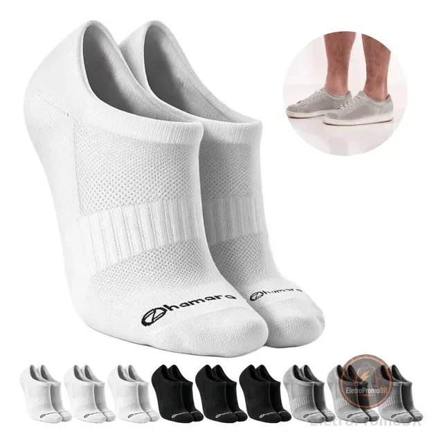 Kit 10 Pares Meias Zhamaro Premium Sapatilha Invisível Sport