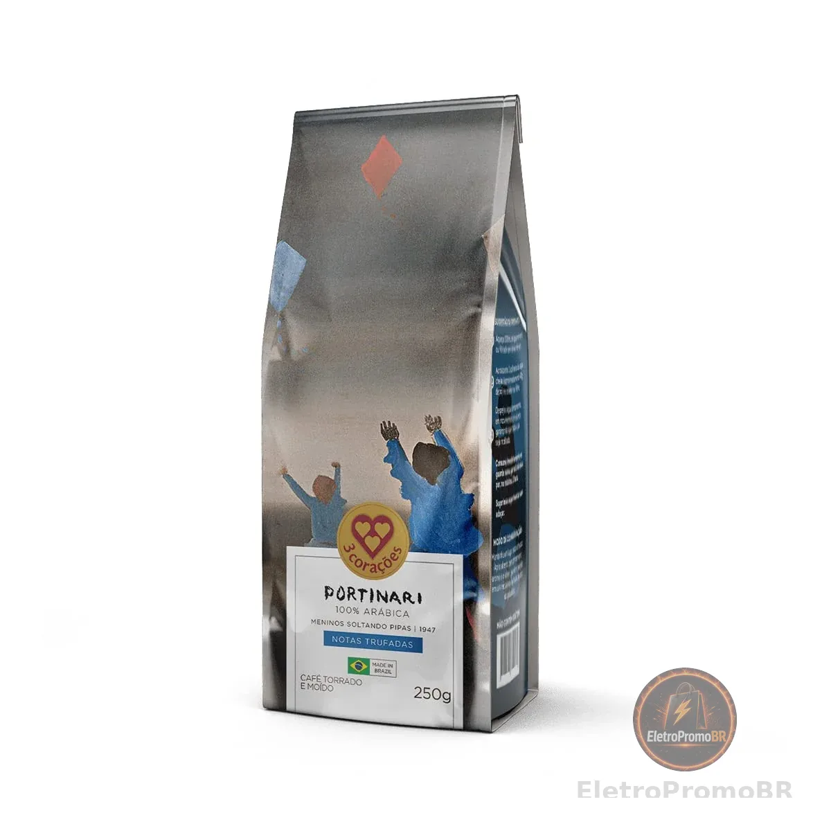 3 Corações Café Torrado e Moído Gourmet Portinari, Notas Trufadas, 250G