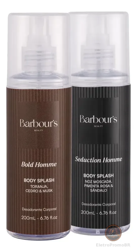 Body Splash Bold E Seduction Homme Barbour's 200ml
