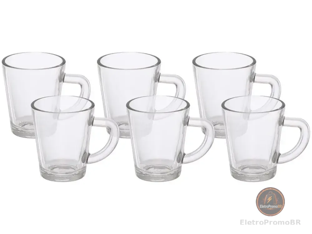 Jogo de Canecas de Café de Vidro 70ml Hauskraft - AliExpress 15