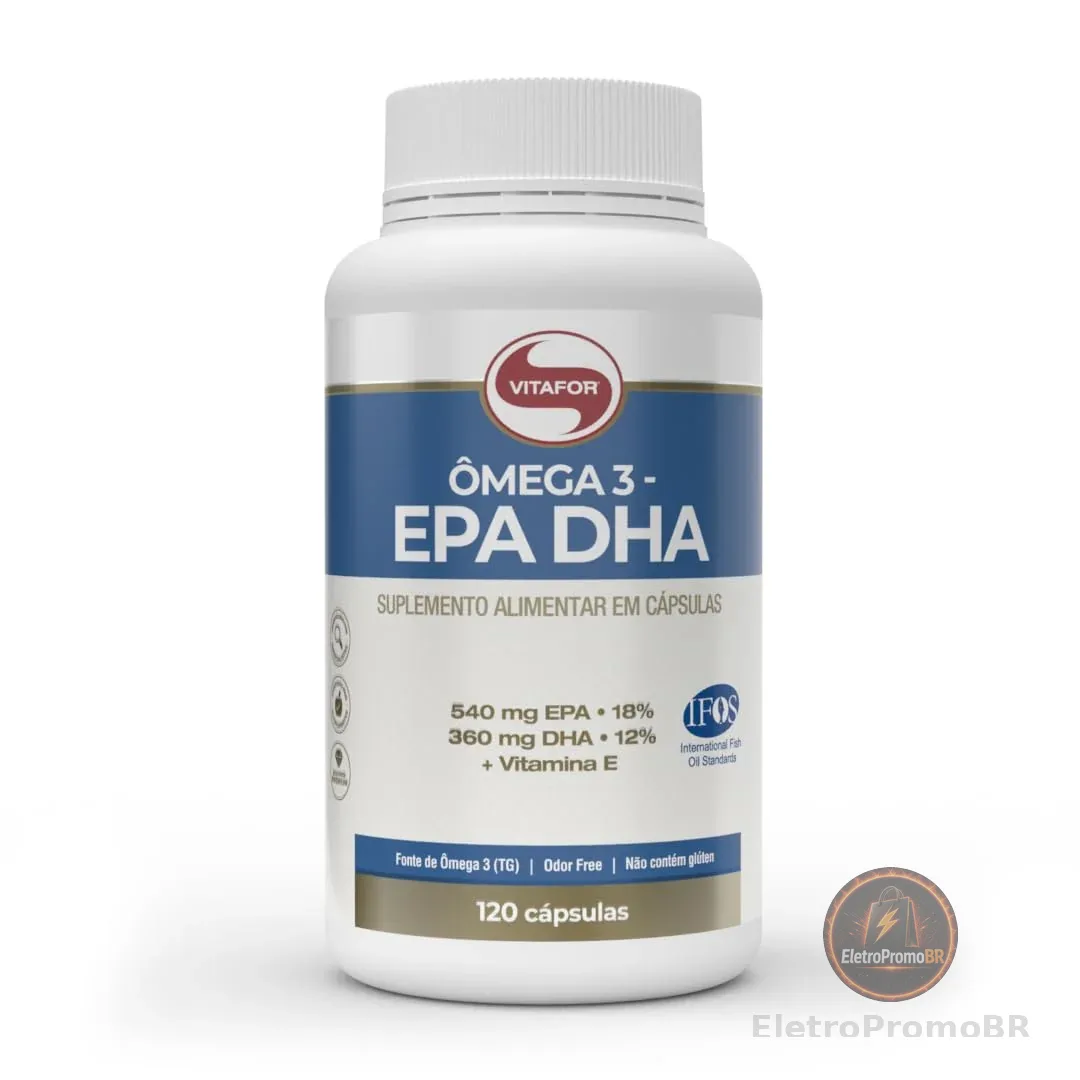 Ômega 3 EPA DHA 1g (120 Caps), VitaFor
