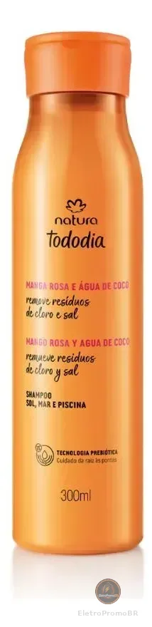Shampoo Natura Tododia Manga Rosa E Água De Coco 300ml