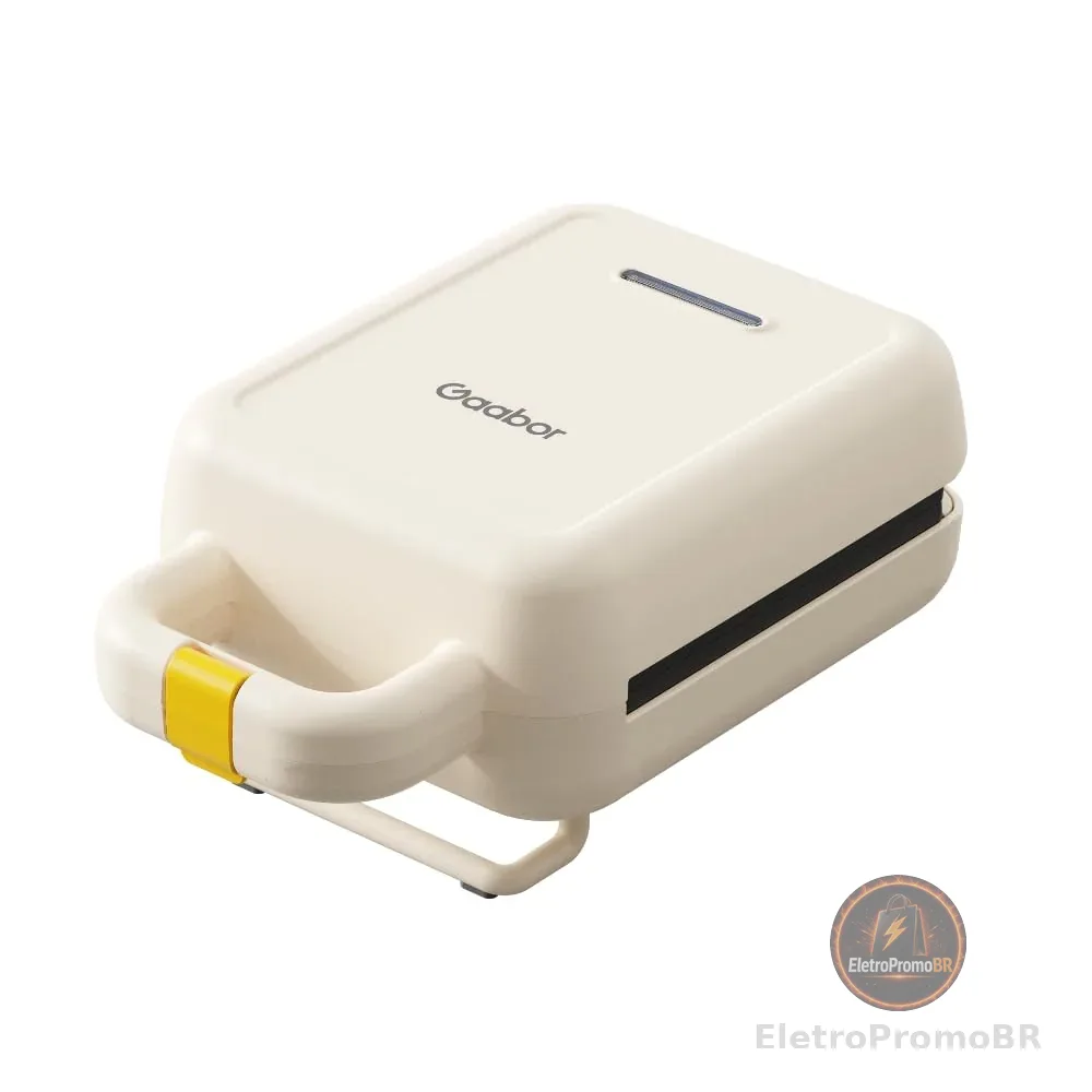 Mini Sanduicheira Elétrica Grill Antiaderente 600w 220V - Gaabor