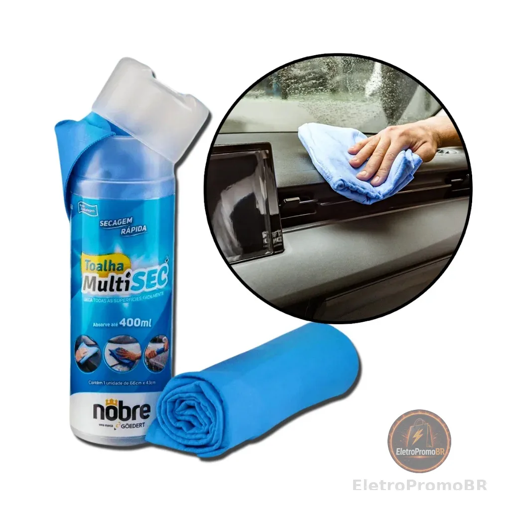 Toalha Mágica Original Absorve Água Limpa Seca Carro