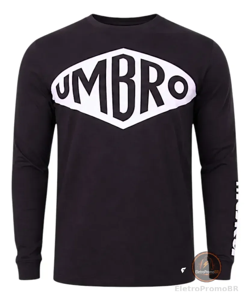 Blusão Umbro Heritage Masculino Preto Blusa Casaco Frio G Preto Liso