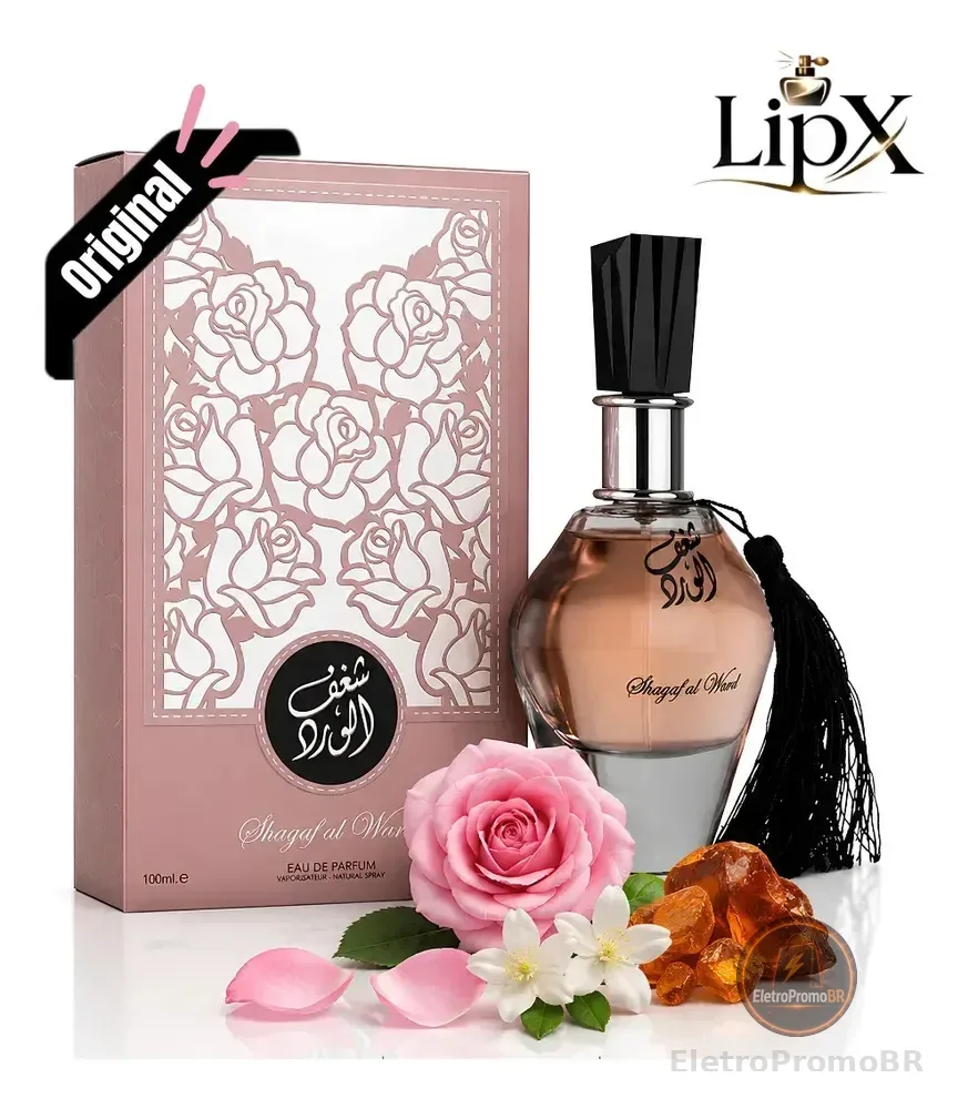 Perfume Arabe Shagaf Al Ward Feminino Edp 100ml
