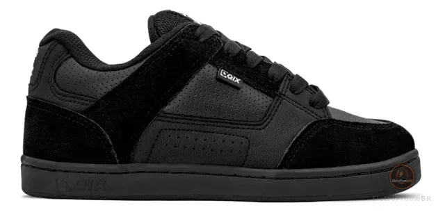 Tênis Qix Skate Retrô Am Unissex | Preto Preto