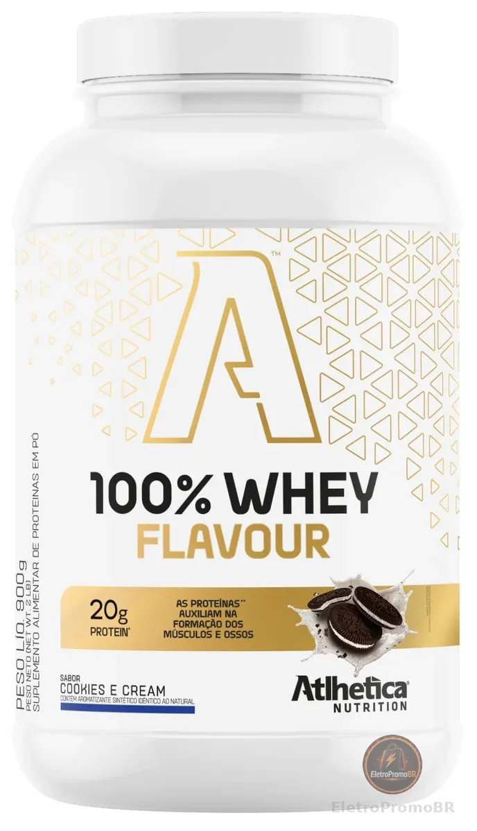 100% Whey Flavour - 900g Cookies e Cream - Atlhetica Nutrition