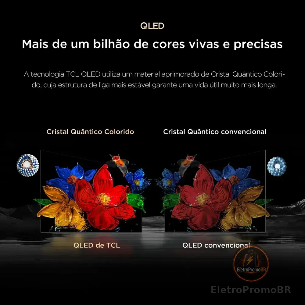 Smart TV TCL 85 Polegadas QLED 4K P8L WiFi Bluetooth Google TV HDR10+ 144 Hz VRR 85P8L