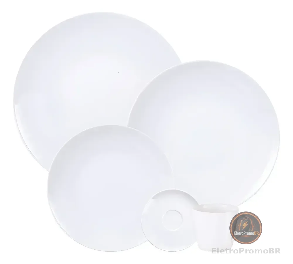 Aparelho De Jantar Tramontina Leonora Em Porcelana 20 Peças