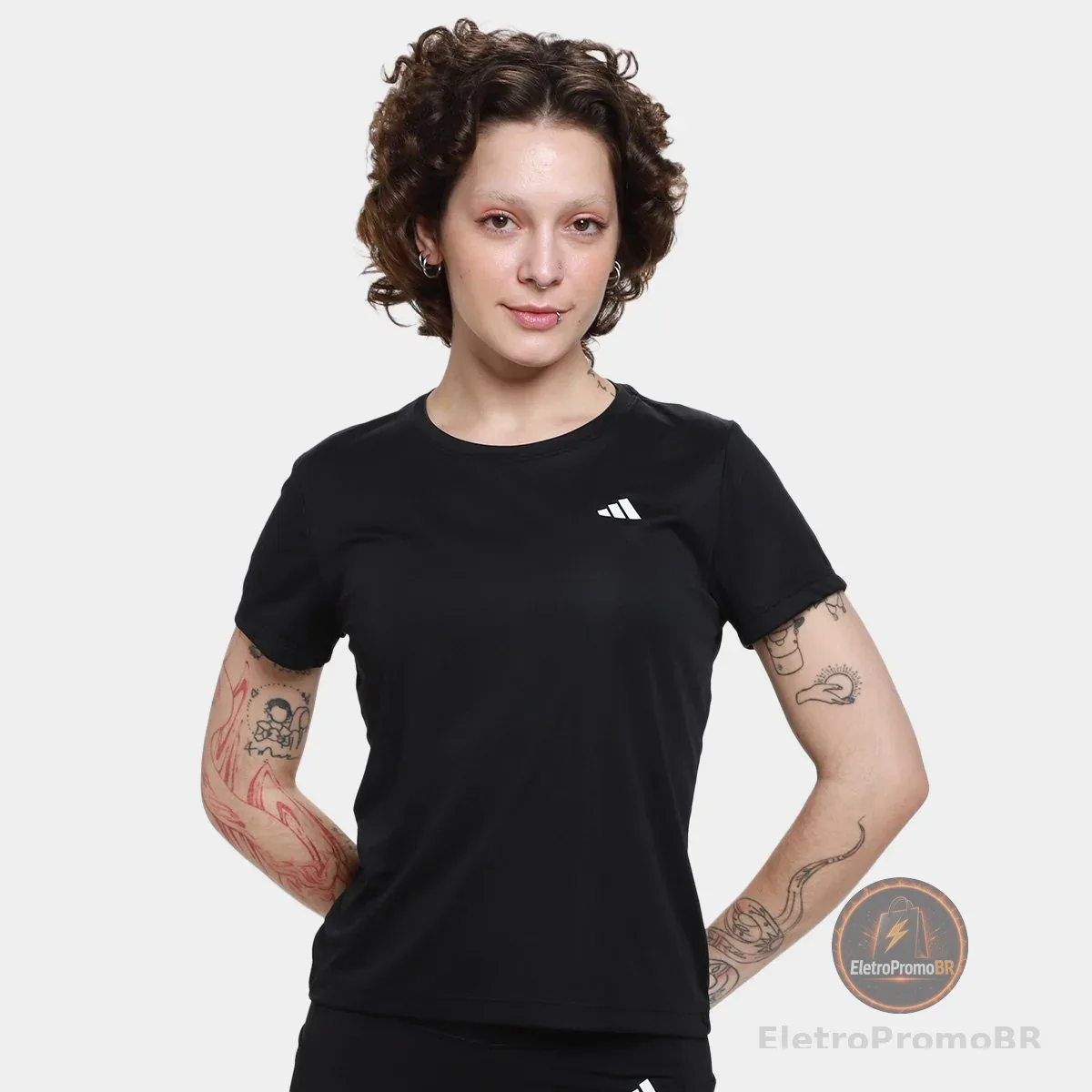 Camiseta Adidas Treino 3S Feminina