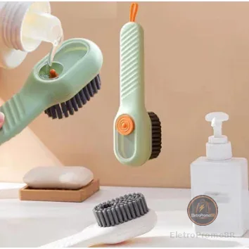 Escova Limpa Sapato Com Dispenser Reservatório (Envio imediato)