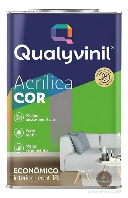 Tinta Antimofo Acrílica Econômica Qualyvinil
