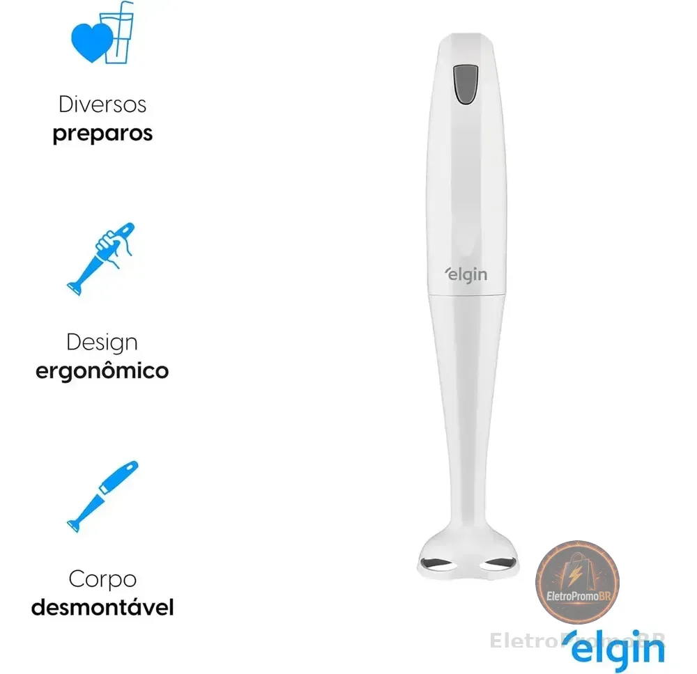 Mixer De Mão 200w Compacto Leve E Ergonômico MIX1001 Elgin