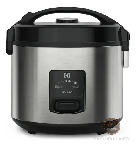 Panela de Arroz Elétrica Electrolux por Rita Lobo 3,5L Inox Efficient 2 em 1 ERC20