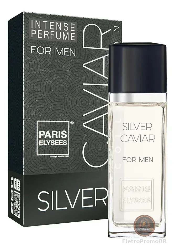 Perfume Silver Caviar Paris Elysees Masculino Intense 100ml