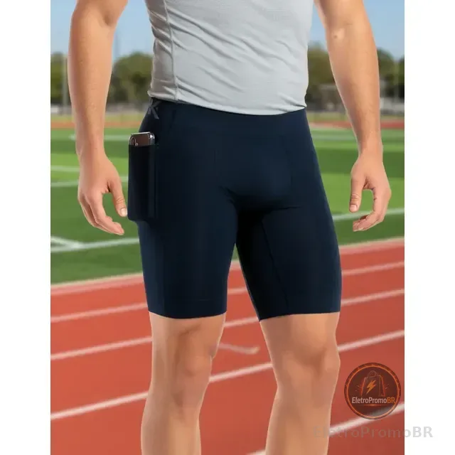 Bermuda Térmica Compressão Anti Assadura Shorts Esportiva