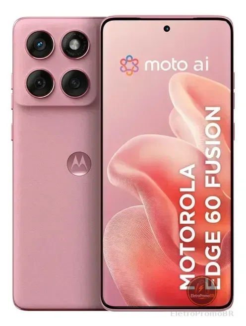 Smartphone Motorola Edge 60 Fusion 5g - 256gb 8gb Ram+8gb Ram Boost 50mp Sony Ai Camera Ip68 Nfc - Rosa