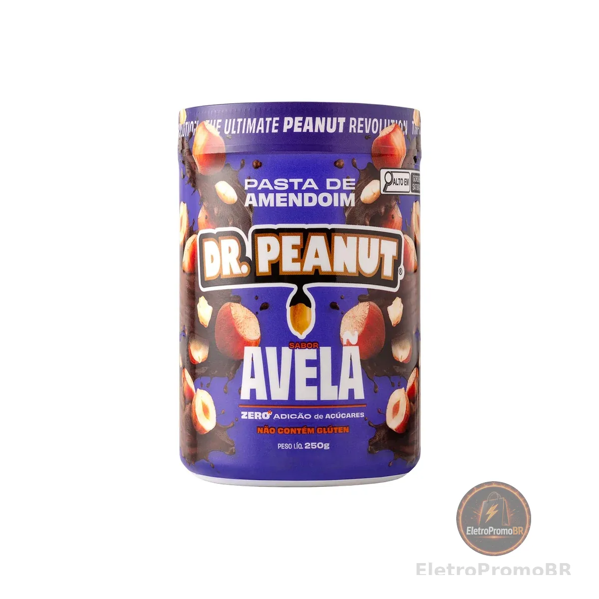 Dr. Peanut Pasta De Amendoim Avelã 250g - Com Whey Protein