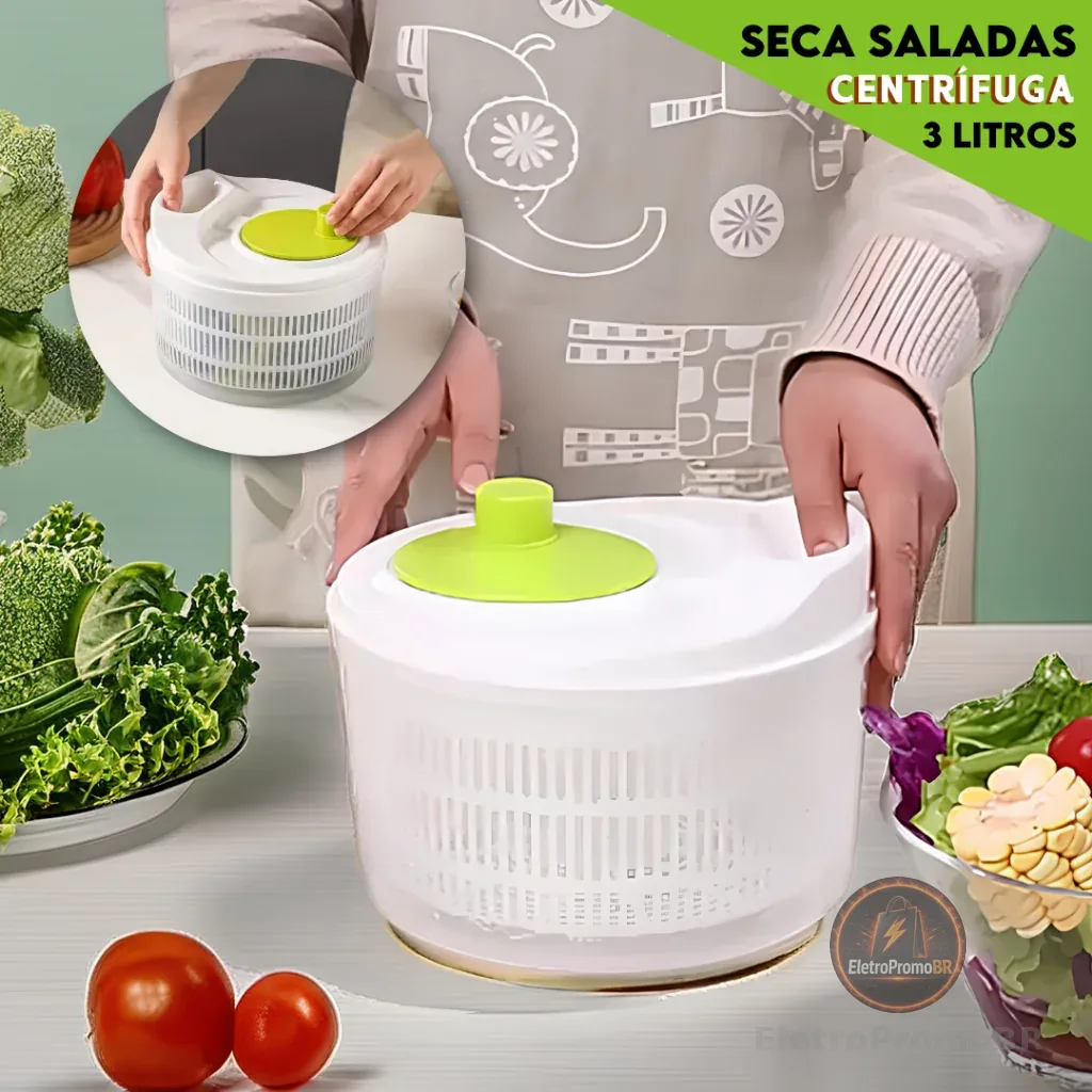 Centrífuga De Salada Secador Manual - Nosso Lar