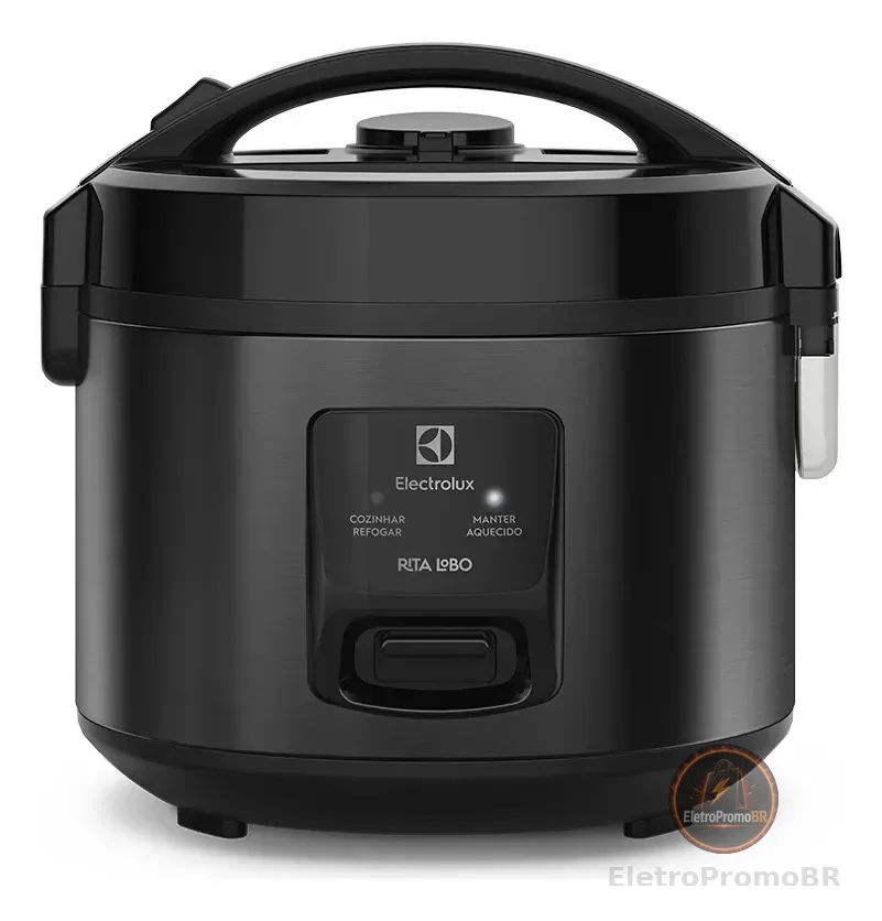 Panela de Arroz Elétrica Electrolux 2L Preta Efficient Visor Glass por Rita Lobo ERC10