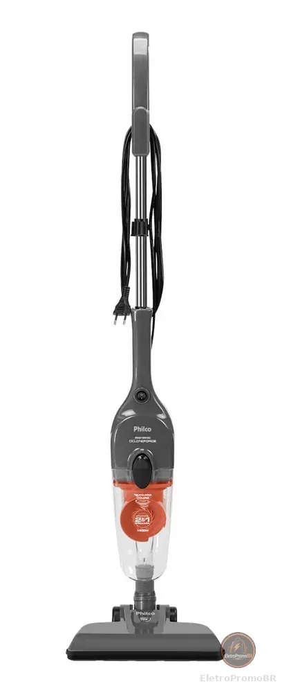 Aspirador De Pó Vertical 2 Em 1 1400w Philco Pas1550c Cor Cinza