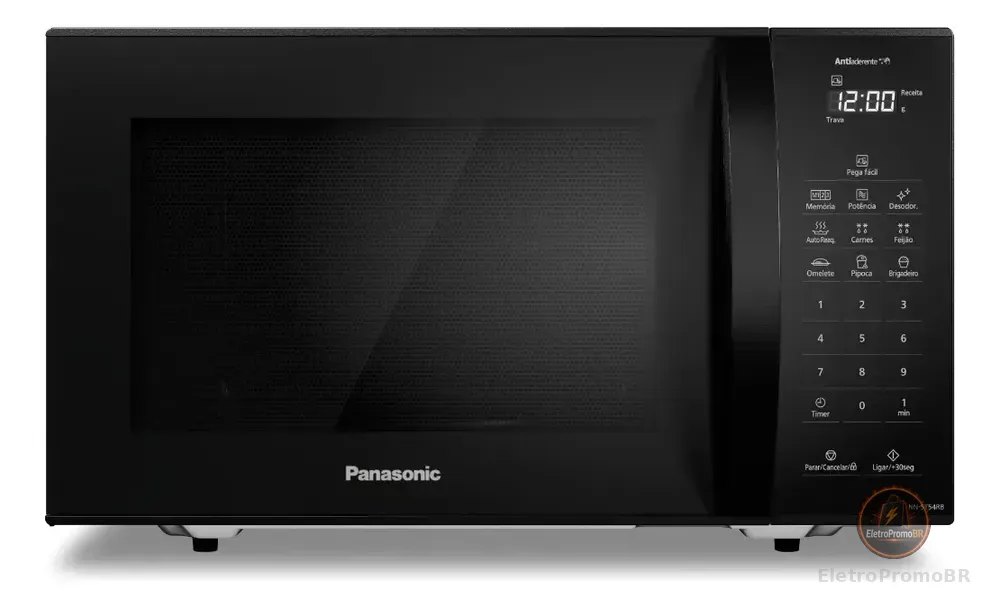 Micro-ondas Panasonic Nn-st54rbru 27 Litros Preto