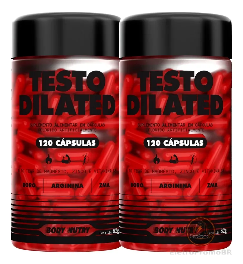 2x Precursor Testo Dilated Concentrado - 120 Cápsulas Sabor Sem sabor - Body Nutry