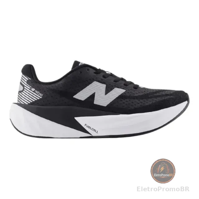 Tênis New Balance Fuelcell Rebel V5 Masculino - Preto/branco