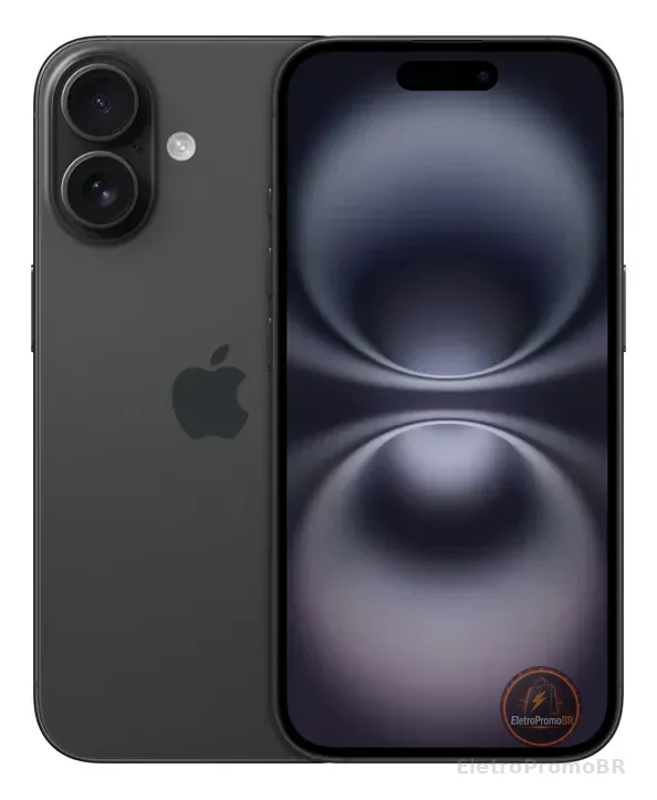 Apple iPhone 16 (256 GB) - Preto - Distribuidor Autorizado