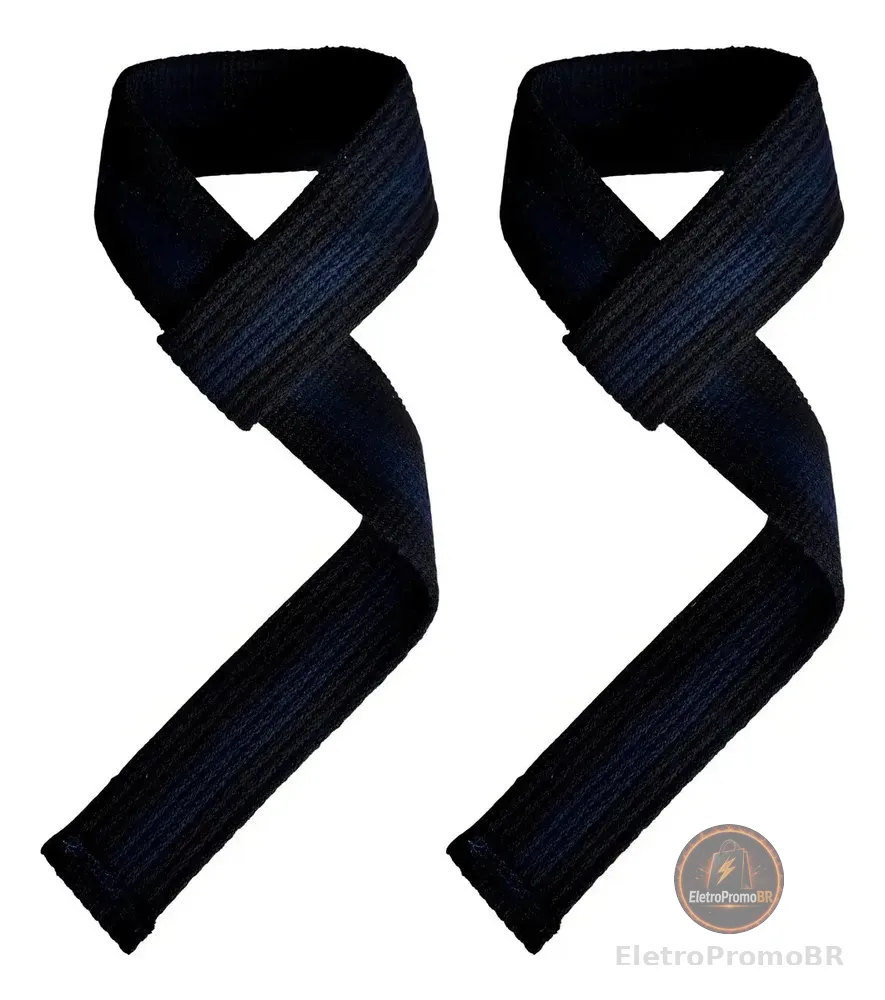 Fita Strap Profissional 100% Algodão Mais Resultado Cor Preto/azul Fortwazz ZZ50