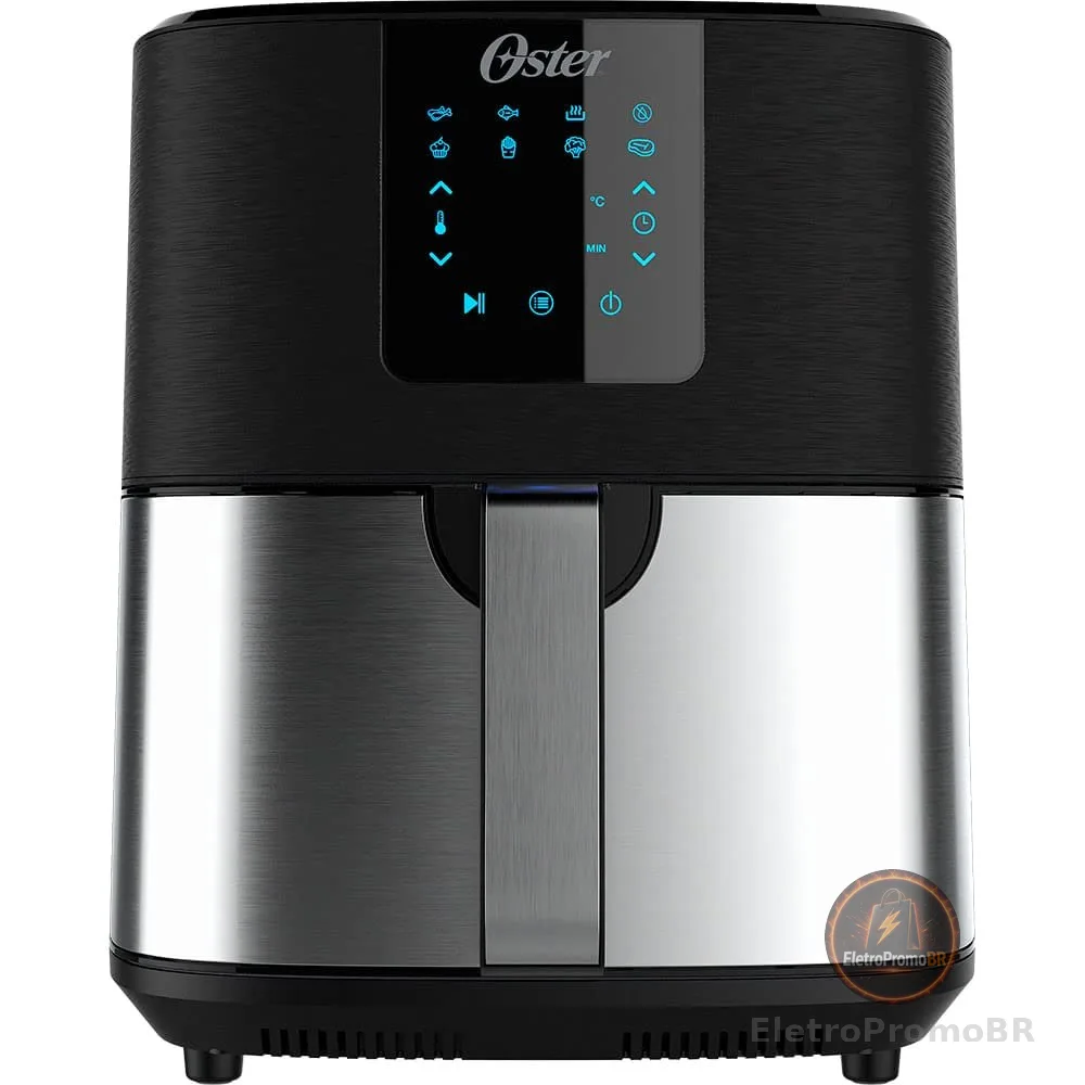 Fritadeira Ultra Digital 2 em 1 Inox 4,8L Oster com Painel Touch - 127V
