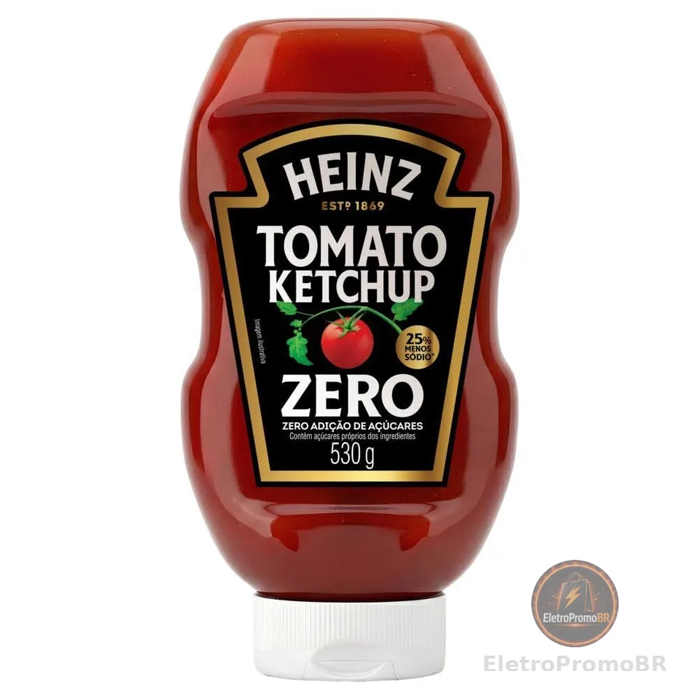 Heinz Ketchup Zero Açúcar 530g