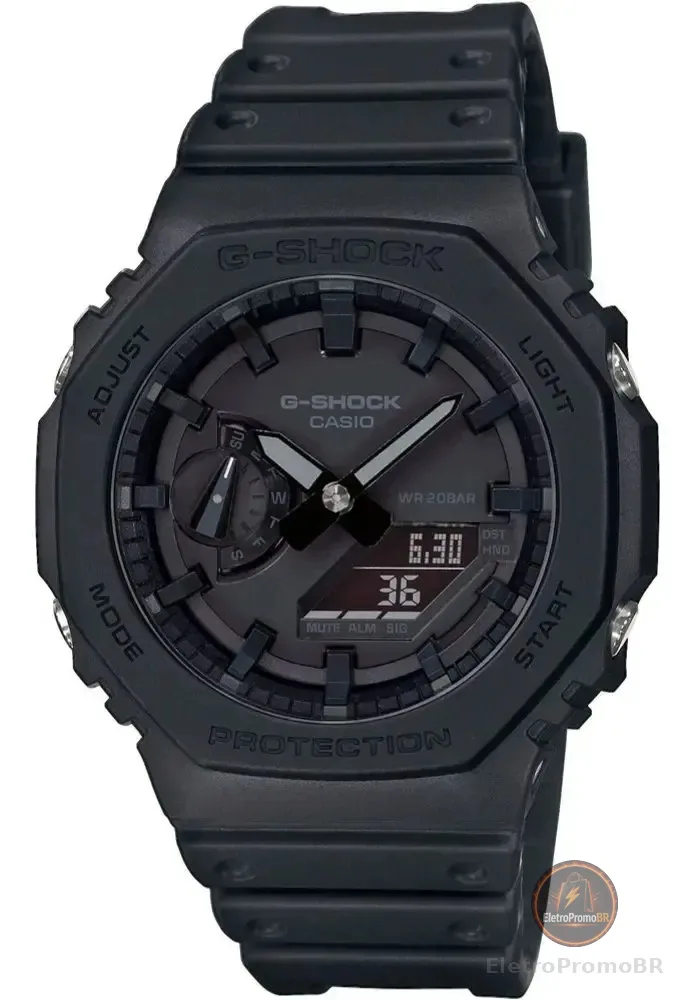 Relógio Casio G-Shock Masculino Carbon GA-2100-1A1DR Preto