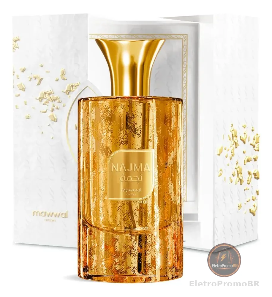 Perfume Árabe Mawwal Najma 100ml Eau De Parfum Unissex 100ml