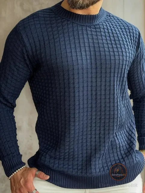 Blusa De Frio Suéter Masculino Lã Tricot