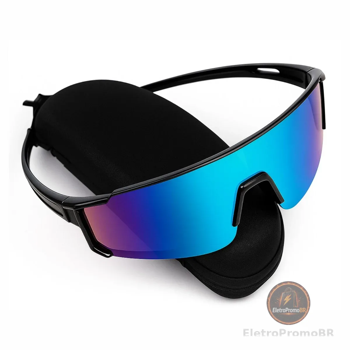 Óculos Ciclismo Corrida Esportivo Bike Mtb Protecao Uv Beach Azul
