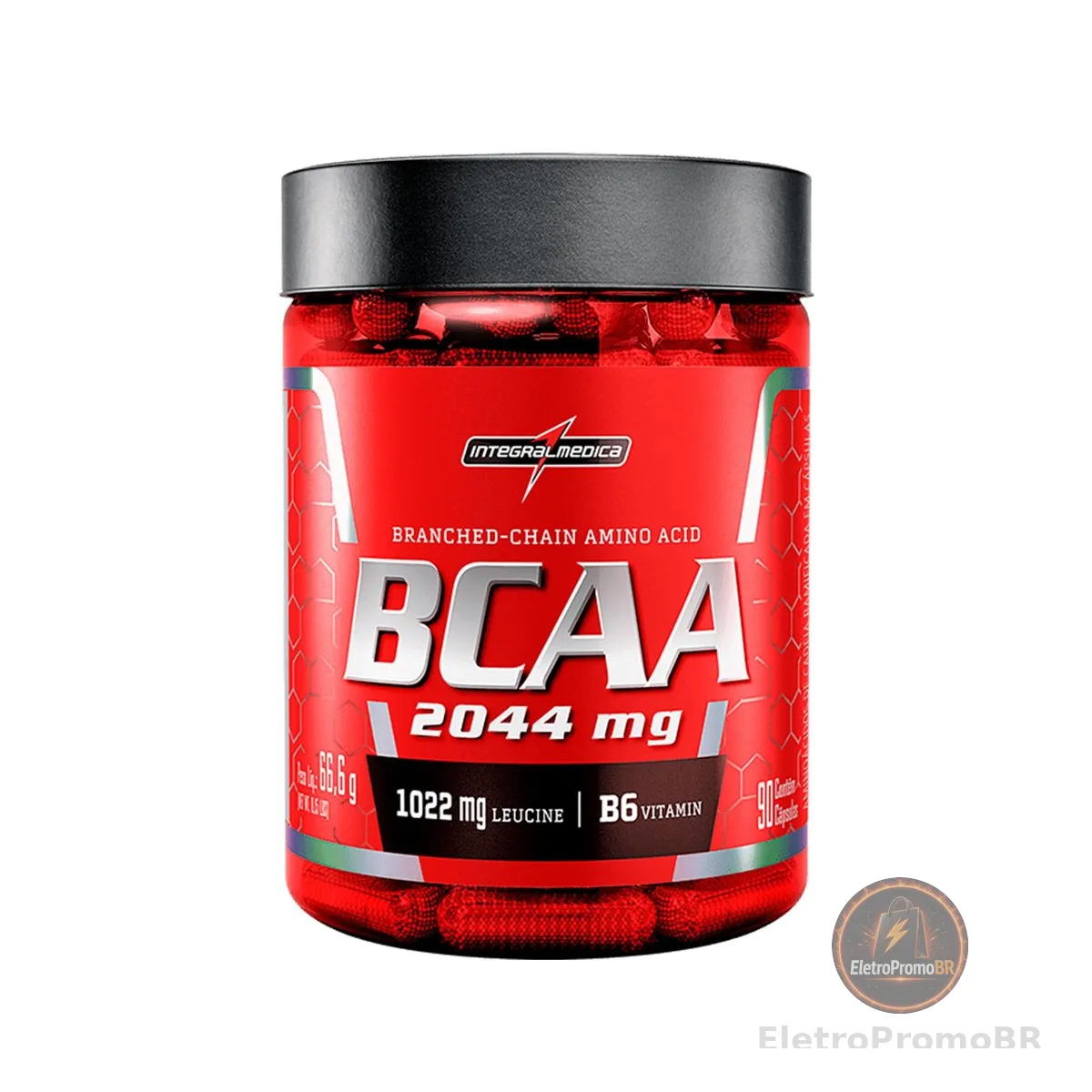 Aminoácidos Essenciais BCAA 2044mg 90 cápsulas - Para Energia e Desempenho – Integralmedica