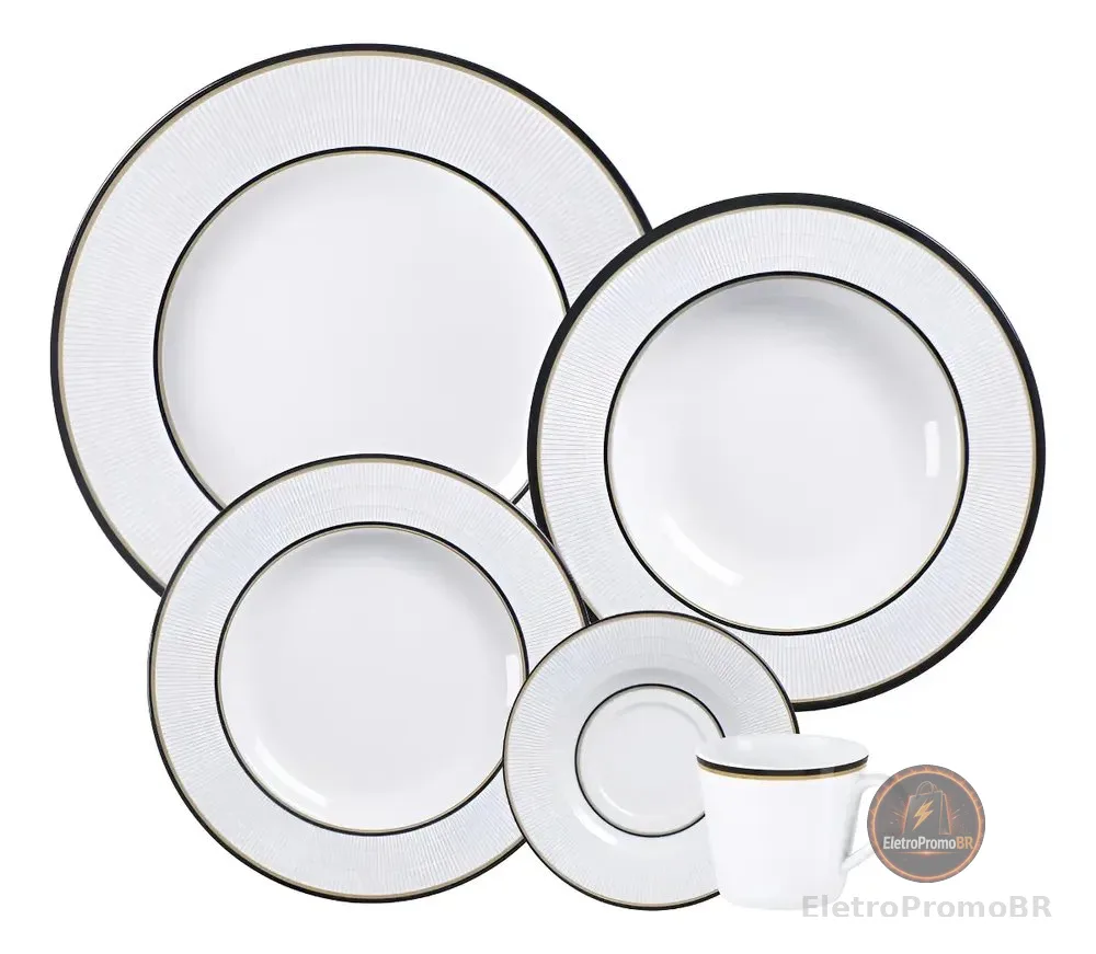 Aparelho Jantar Tramontina Sienna 20 Peças Porcelana