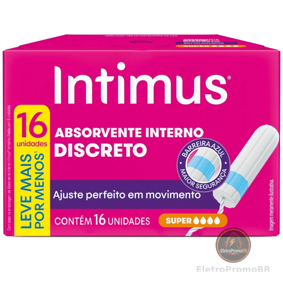 Absorvente Interno Intimus® Discreto Super - 16 un