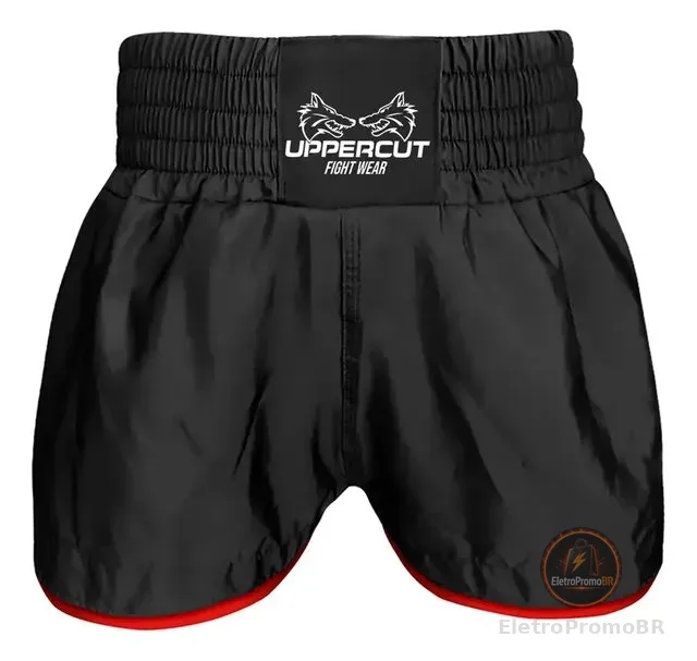 Calção Short Muay Thai Kickboxing Black - Original Uppercut