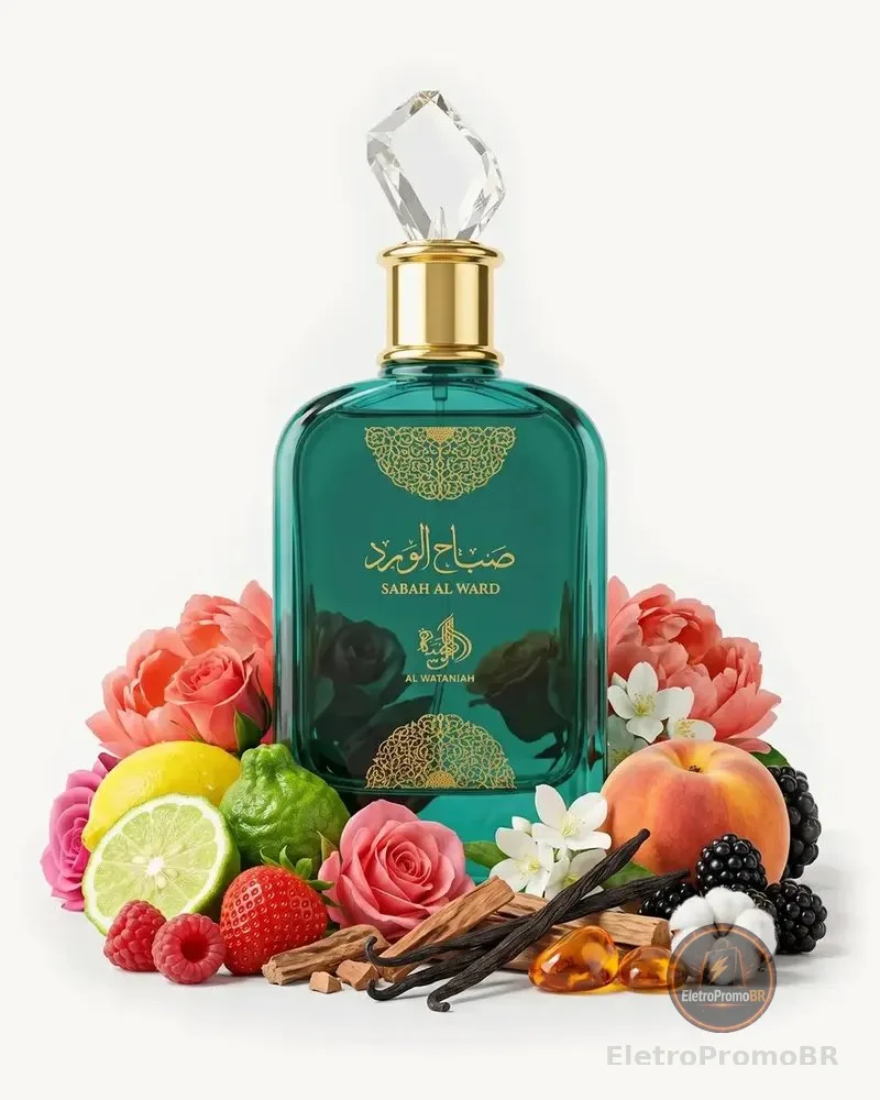 Perfume Árabe Sabah Al Ward Garden Of Eden Feminino Eau De Parfum Luxuoso Alta Fixação Importado 100ml